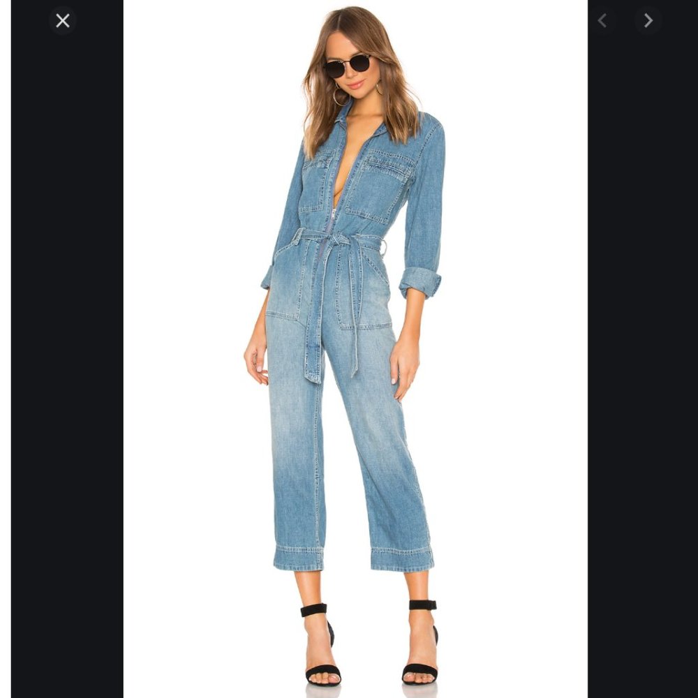Free People Charley Charlie denim jumpsuit 4